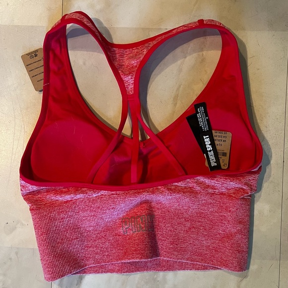 PINK athletic seamless highways, full length, leggings, and sports bra set. - Picture 4 of 5
